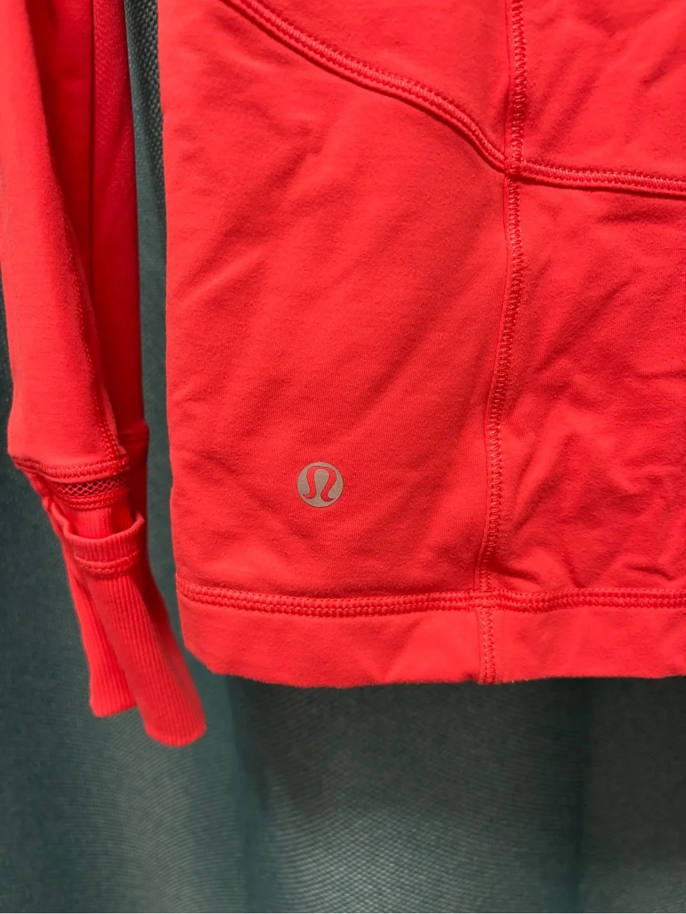 Lululemon 1/4 zip burnt orange top size 6